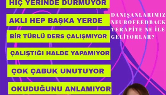 Neurofeedback terapi ile yaşadığınız bir çok soruna çözüm bulabilirsiniz